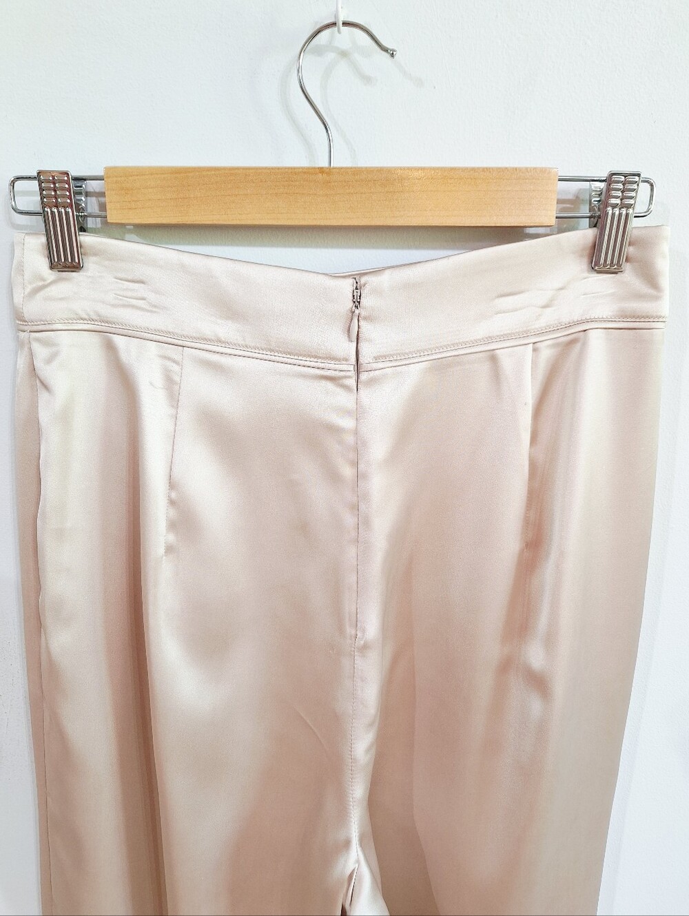 Gianni Bini High Waisted Wide Leg Satin Trousers - Size 4 - Picture 6 of 9